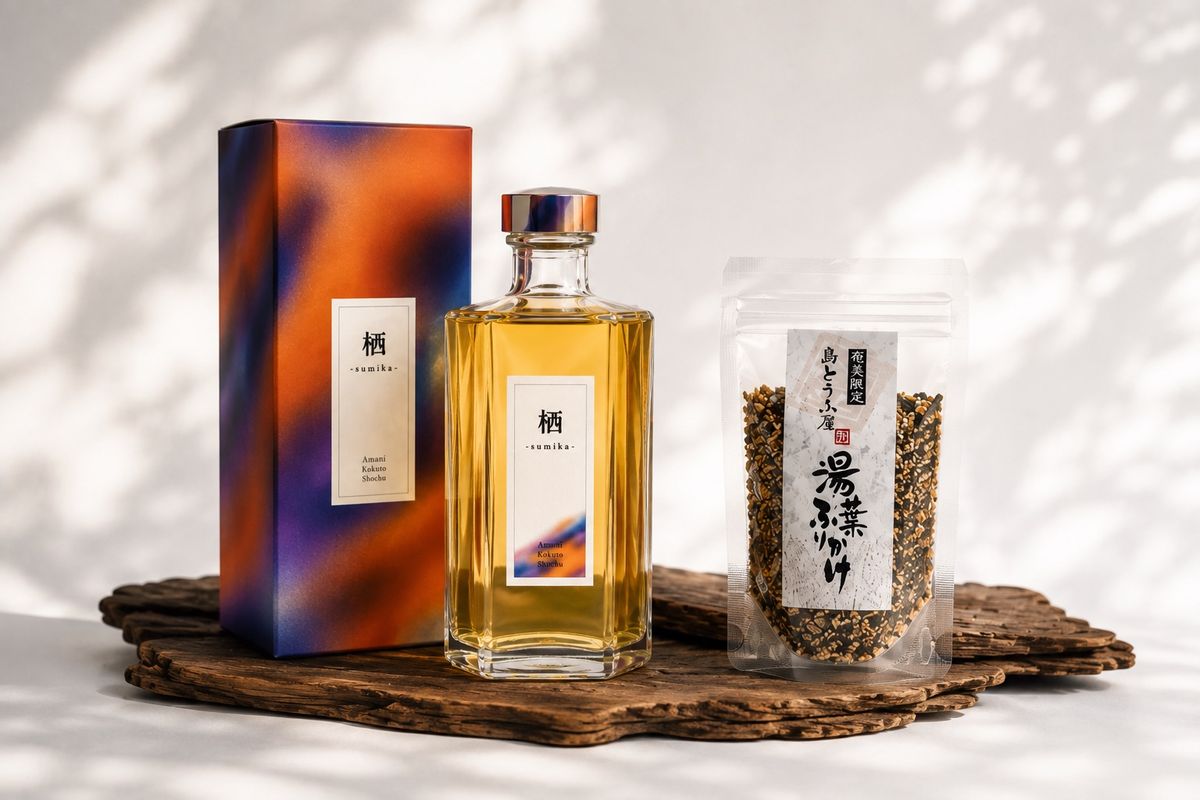 【奄美限定品 抽選プレゼント】奄美黒糖焼酎「栖 -sumika-」  ＆島とうふ屋「湯葉ふりかけ」のご案内